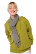 Kasjmier accessoires sjaals kazu170 donkergrijs gemeleerd 170 x 25 cm