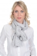 Kasjmier accessoires sjaals miaou flanel grijs gemeleerd 210 x 38 cm