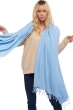 Kasjmier accessoires sjaals niry chinees azuur blauw 200x90cm