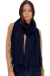 Kasjmier accessoires sjaals tartempion donker marine 210 x 45 cm