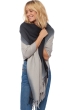 Kasjmier accessoires sjaals vaasa zwart flanel grijs gemeleerd 200 x 70 cm