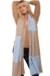 Kasjmier accessoires sjaals verona ciel camel 225 x 75 cm