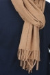 Kasjmier accessoires sjaals zak200 camel gemeleerd 200 x 35 cm