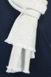 Kasjmier dames kasjmier orage gebroken wit flanel grijs gemeleerd 200 x 35 cm