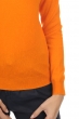 Kasjmier dames kasjmier pullover met ronde hals thalia first orange xs