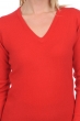 Kasjmier dames kasjmier pullover met v hals emma premium rood 2xl