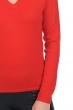 Kasjmier dames kasjmier pullover met v hals emma premium rood 3xl