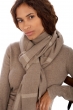 Kasjmier dames kasjmier sjaals amsterdam natural beige natural brown 50 x 210 cm