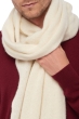 Kasjmier dames kasjmier sjaals byblos ivory 220 x 38 cm