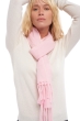 Kasjmier dames kasjmier sjaals kazu170 baby roze 170 x 25 cm