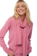 Kasjmier dames kasjmier sjaals ozone carnation pink 160 x 30 cm
