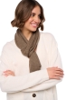 Kasjmier dames kasjmier sjaals ozone natural dark brown 160 x 30 cm