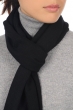 Kasjmier dames kasjmier sjaals ozone zwart 160 x 30 cm