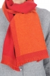 Kasjmier dames kasjmier sjaals tonnerre paprika bruin rood 180 x 24 cm