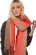 Kasjmier dames kasjmier sjaals vaasa bloody orange camel gemeleerd 200 x 70 cm
