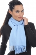 Kasjmier dames kasjmier sjaals zak200 hemels blauw 200 x 35 cm