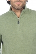 Kasjmier heren kasjmier polo stijl pullover donovan groen gemeleerd 3xl