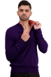 Kasjmier heren kasjmier polo stijl pullover themon deep purple juliet xl