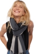 Kasjmier heren kasjmier sjaals vaasa zwart flanel grijs gemeleerd 200 x 70 cm