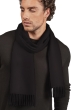 Vicuna heren kasjmier sjaals vicunazak zwart 175 x 30 cm