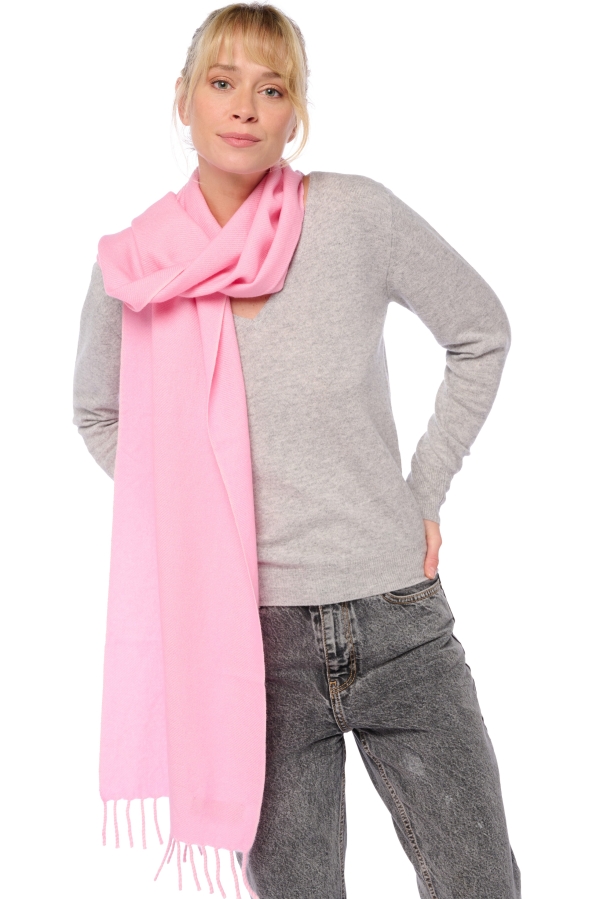 Kasjmier accessoires sjaals kazu200 baby roze 200 x 35 cm