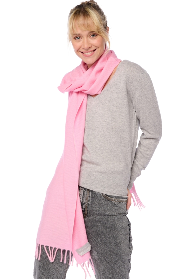 Kasjmier accessoires sjaals kazu200 baby roze 200 x 35 cm