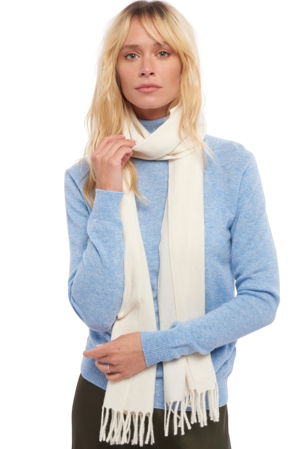 Kasjmier accessoires sjaals kazu200 ecru 200 x 35 cm
