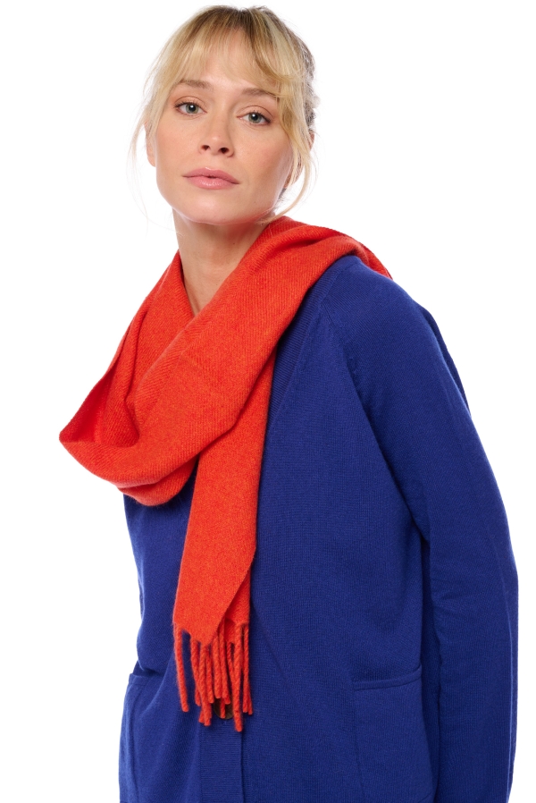 Kasjmier accessoires sjaals kazu200 paprika 200 x 35 cm