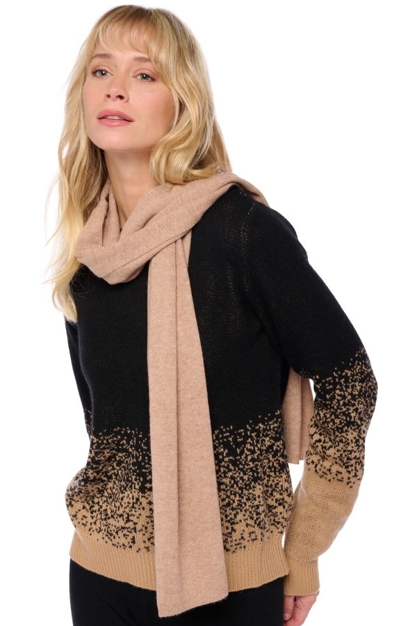 Kasjmier accessoires sjaals ozone almondine 160 x 30 cm