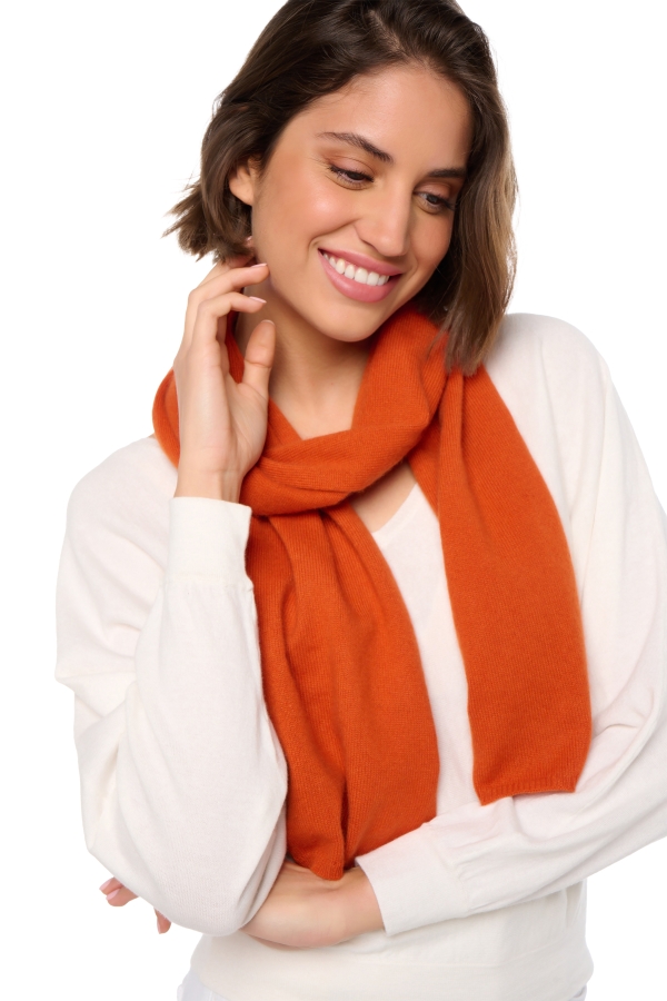 Kasjmier accessoires sjaals ozone marmelade 160 x 30 cm