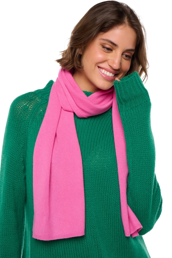 Kasjmier accessoires sjaals ozone pink castle 160 x 30 cm