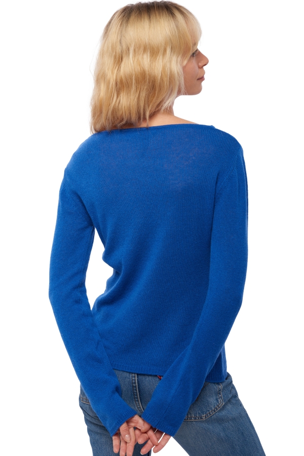 Kasjmier dames kasjmier basic pullovers voor lage prijzen caleen lapis blue xs