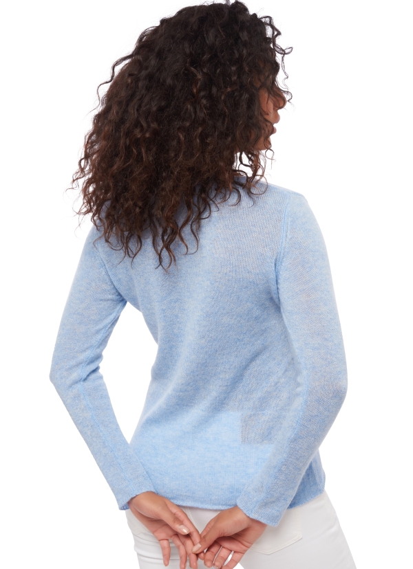 Kasjmier dames kasjmier basic pullovers voor lage prijzen flavie chinees azuur blauw 4xl