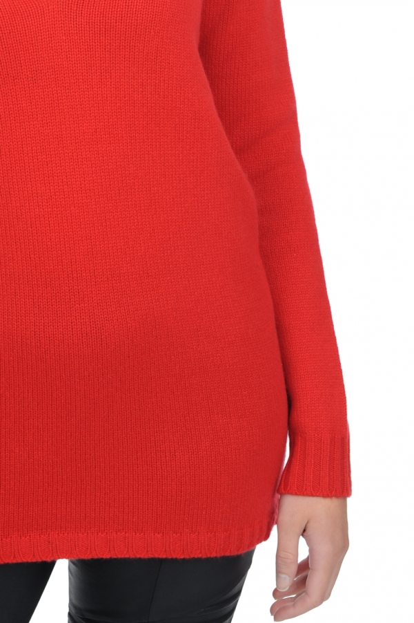 Kasjmier dames kasjmier dikke trui vanessa premium rood xs