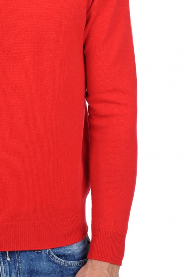 Kasjmier heren kasjmier polo stijl pullover alexandre premium rood 2xl