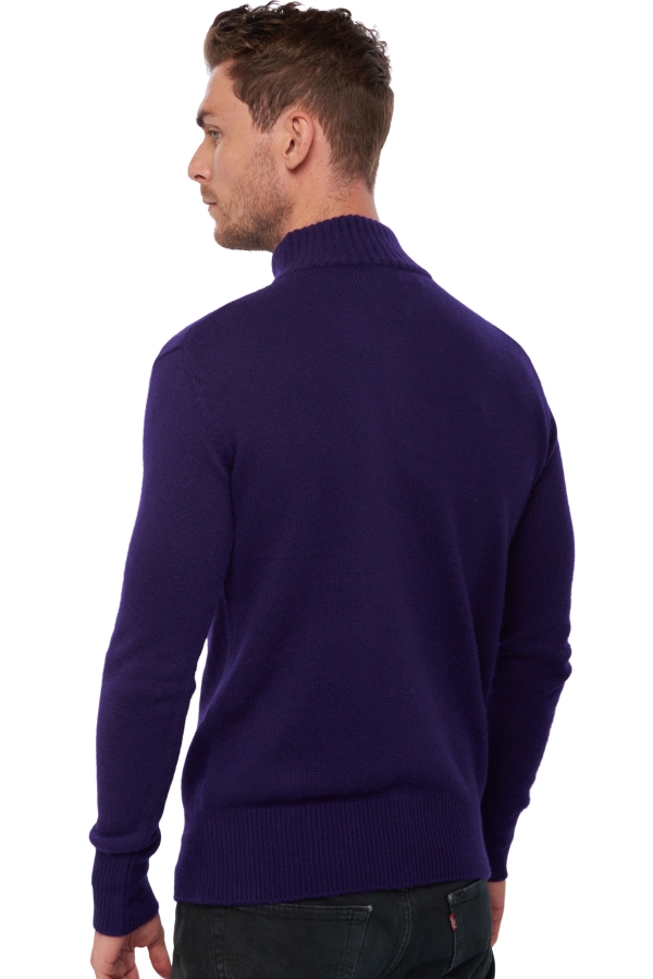 Kasjmier heren kasjmier polo stijl pullover donovan deep purple 3xl