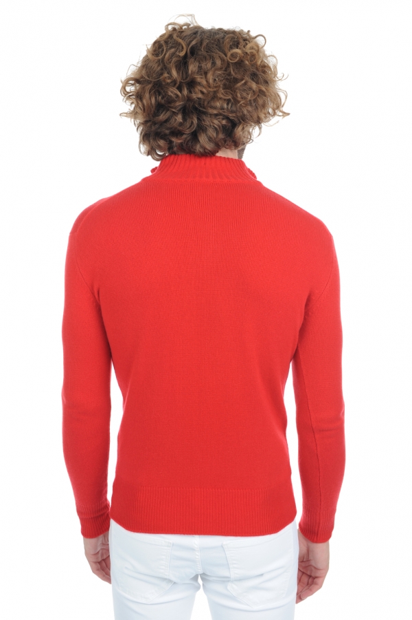 Kasjmier heren kasjmier polo stijl pullover donovan premium rood 4xl