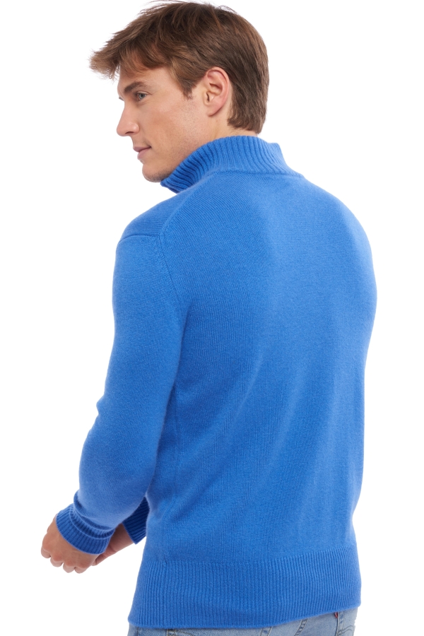 Kasjmier heren kasjmier polo stijl pullover donovan tetbury blue 2xl