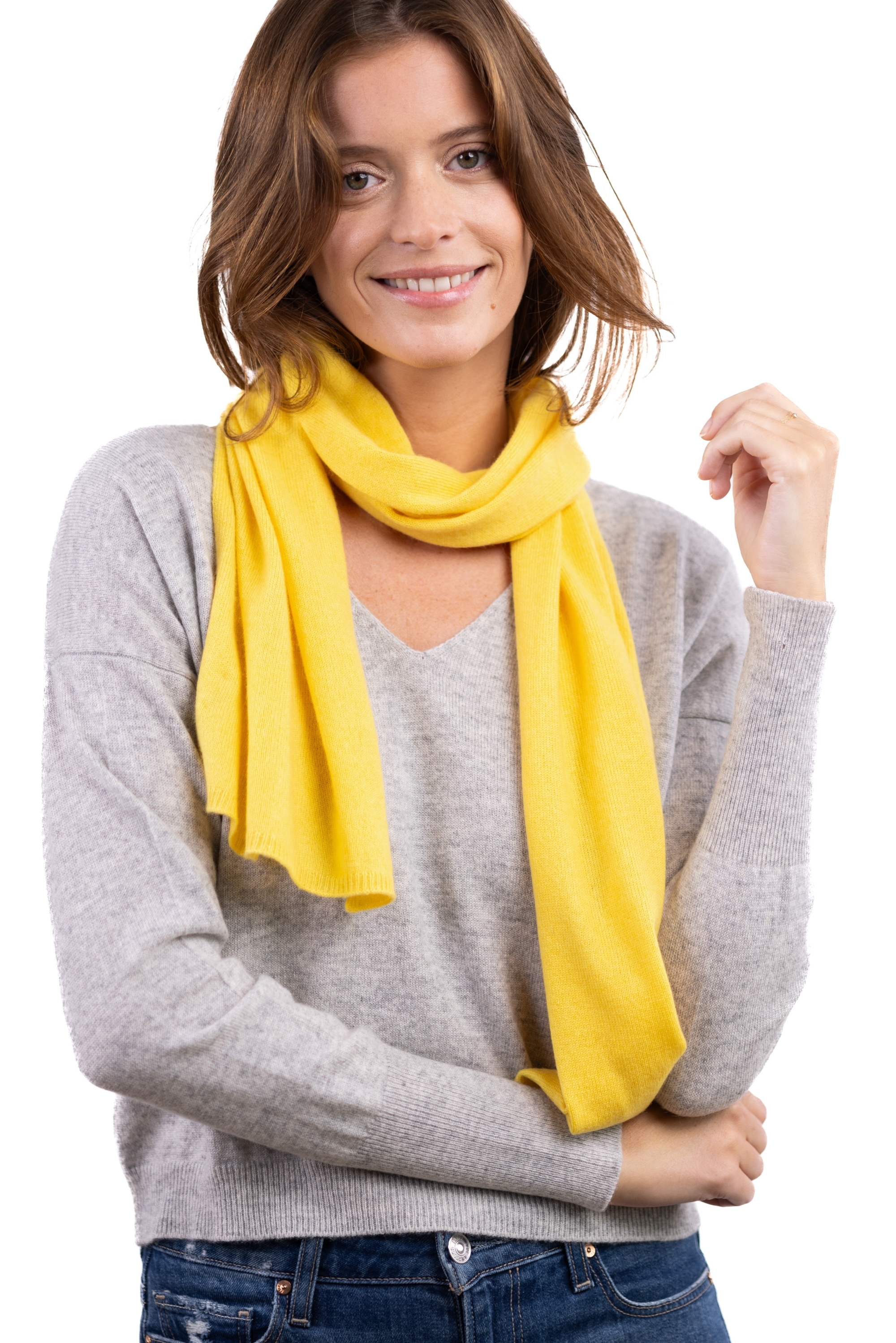  accessoires sjaals woolozone daffodil 160 x 30 cm