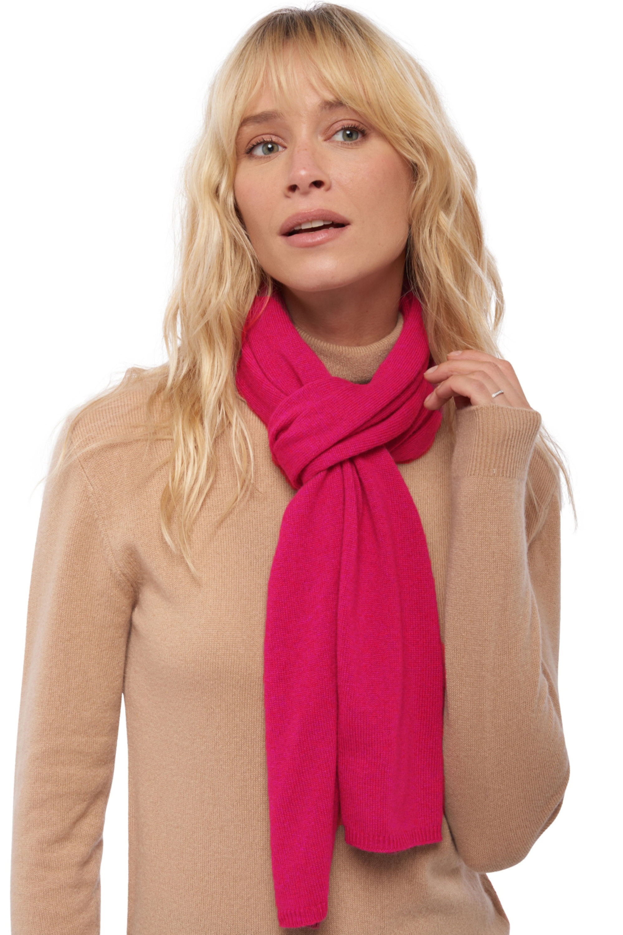 Kasjmier accessoires sjaals ozone lipstick 160 x 30 cm