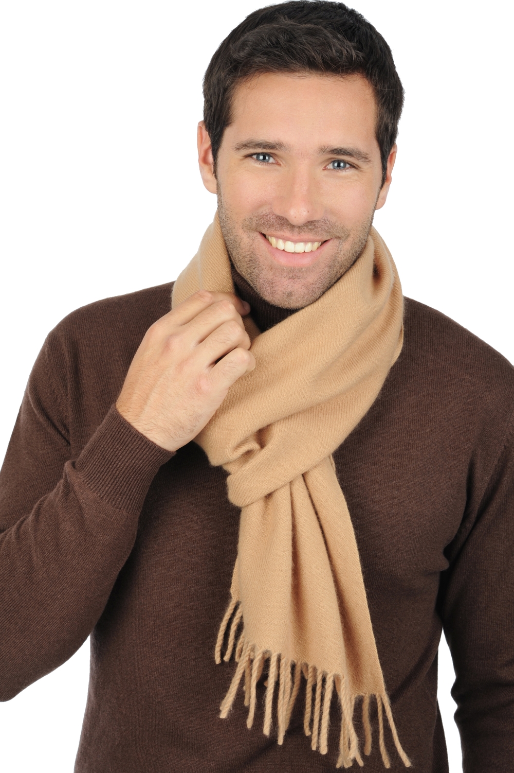 Kasjmier accessoires sjaals zak200 camel 200 x 35 cm