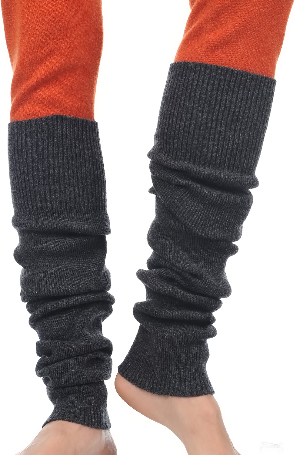 Kasjmier accessoires sokken edwige anthraciet gemeleerd 60 cm