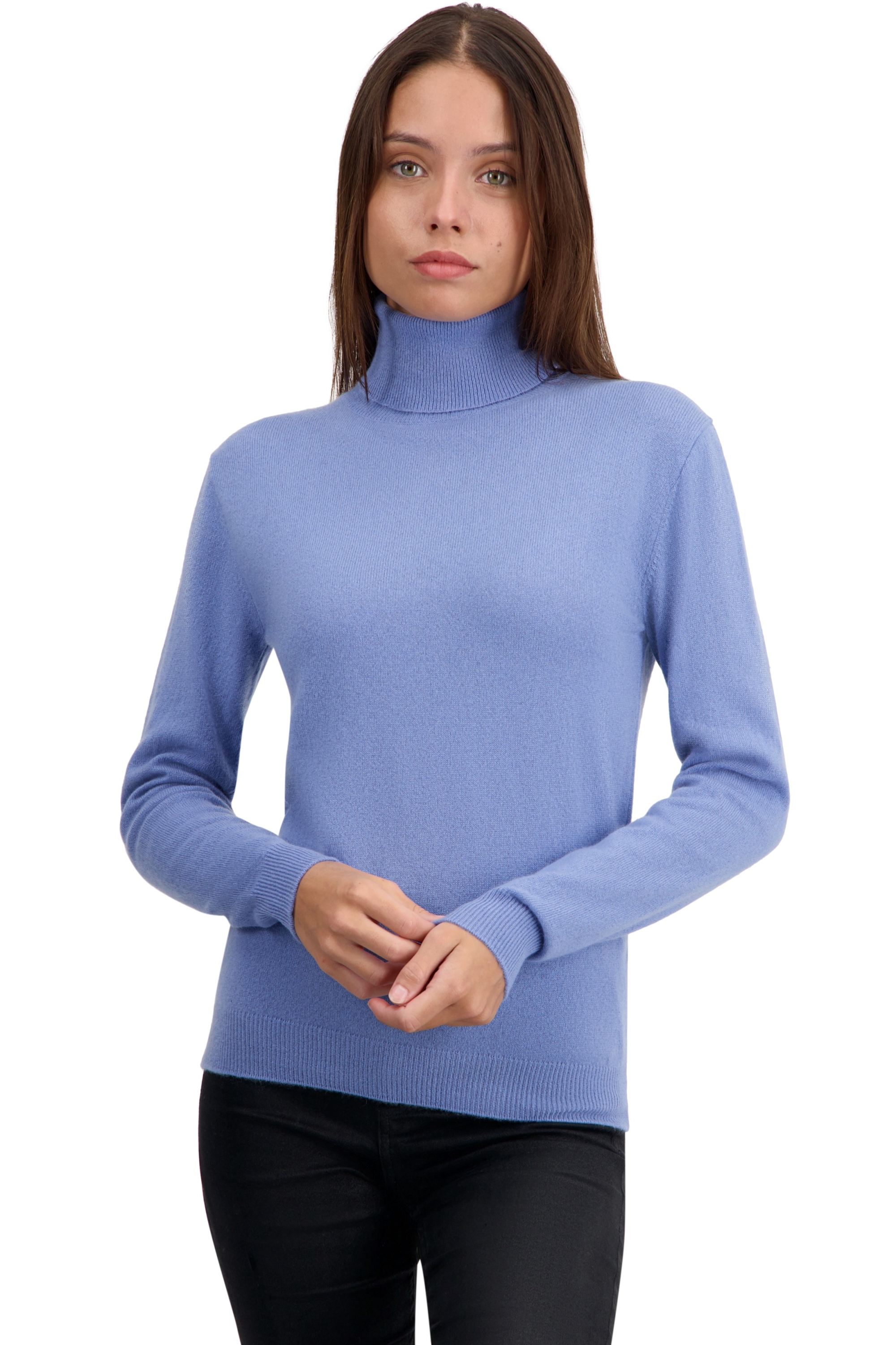 Kasjmier dames kasjmier basic pullovers voor lage prijzen tale first light blue 2xl